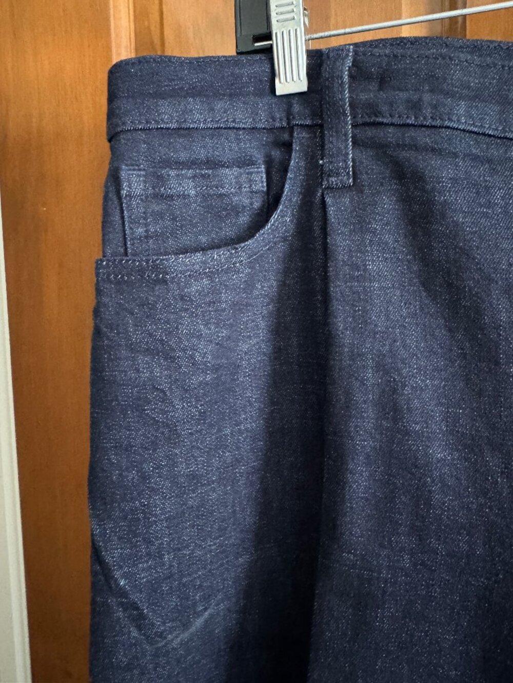 Banana Republic Wide Leg Pleated Dark Wash Jeans Size 33/16 Career Chic - Picture 7 of 8